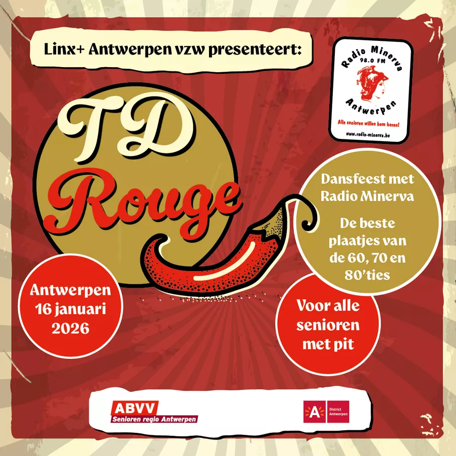 TD rouge, voor senioren met pit